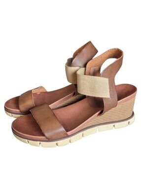 MIA Adley Women's Size 9.5 Vegan Leather Wedge Sandals